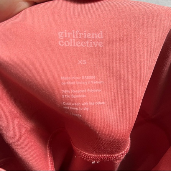 Girlfriend Collective Compressive High-Rise Coral Activewear Legging Sz XS - Picture 5 of 13